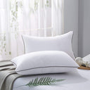 Pack of 2 Hotel Quality Comfortable and Washable High Support Medium Firm Pillows