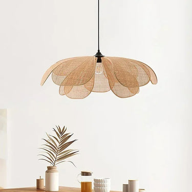 Florale Rattan Pendant