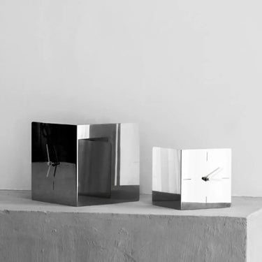 Seth Steel Desk Clock