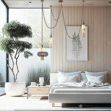 Yadira Gold & Chrome Marble Chandelier