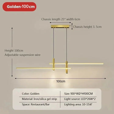Optima Gold Hanging Light