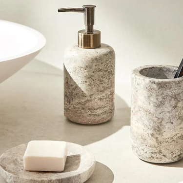 Timo Marble Bathroom Accessories Set