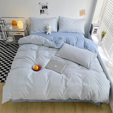 Onelia Checkered & Stripped Bedding Set