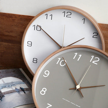 Tidblock Grey Wall Clock