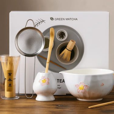 Chado Matcha Set – 5-Piece Cherry Blossom Kit