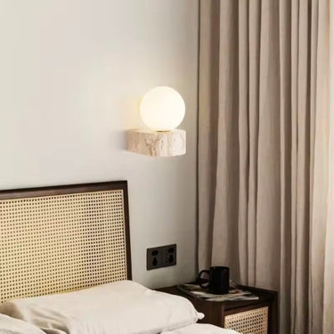 Melitona Travertine Wall Lamp