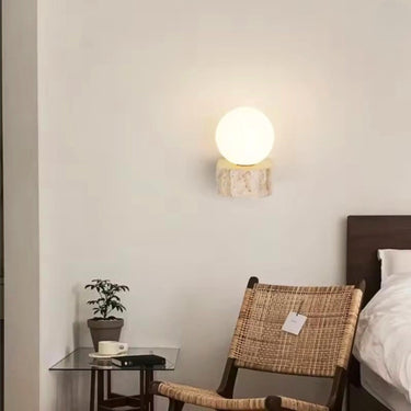 Melitona Travertine Wall Lamp