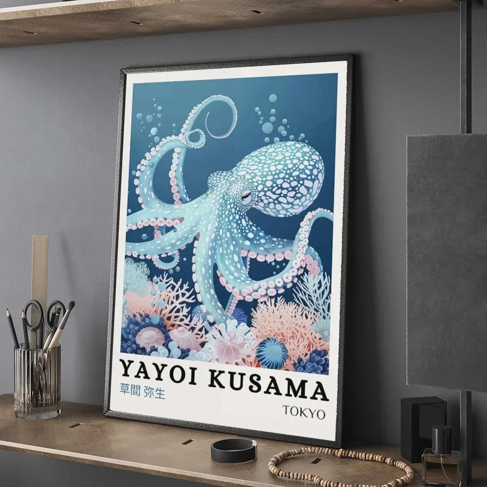 yayoi kusama inspired octopus art print | polka dot... Octopus by Yayoi Kusama – Elenorra