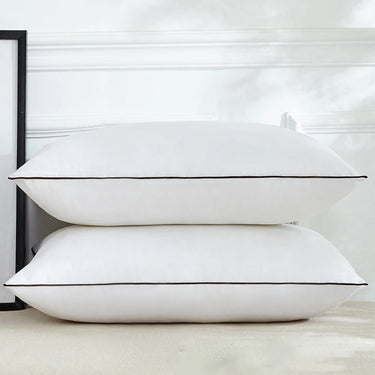 Pack of 2 Hotel Quality Comfortable and Washable High Support Medium Firm Pillows