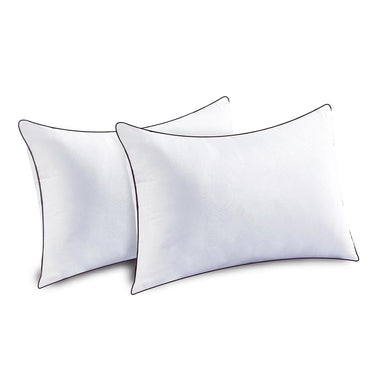 Pack of 2 Hotel Quality Comfortable and Washable High Support Medium Firm Pillows