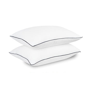 Pack of 2 Hotel Quality Comfortable and Washable High Support Medium Firm Pillows