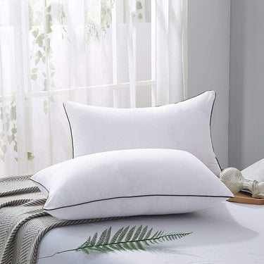 Pack of 2 Hotel Quality Comfortable and Washable High Support Medium Firm Pillows