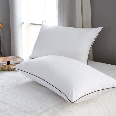 Pack of 2 Hotel Quality Comfortable and Washable High Support Medium Firm Pillows