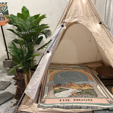 Mystic Moon Woven Throw Blanket