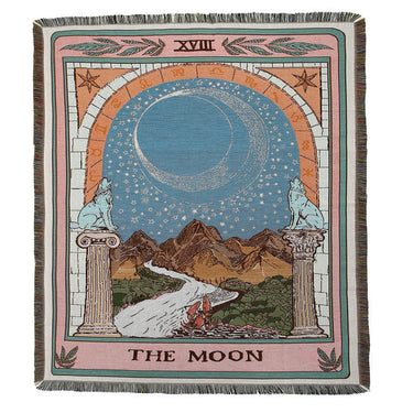 Mystic Moon Woven Throw Blanket