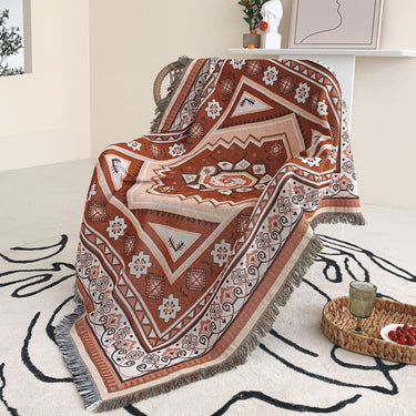 Desert Mirage BoHo Woven Throw Blanket