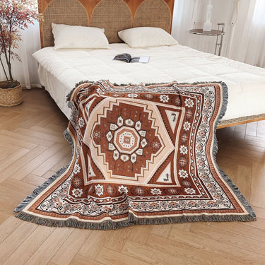 Desert Mirage BoHo Woven Throw Blanket