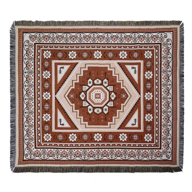 Desert Mirage BoHo Woven Throw Blanket