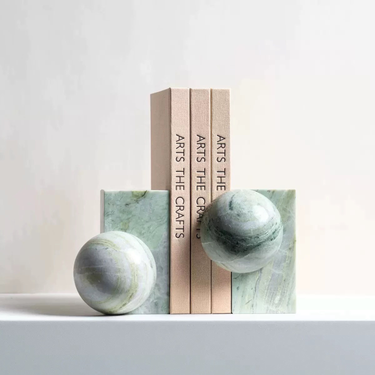 Graciela Natural Marble Bookends