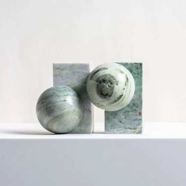 Graciela Natural Marble Bookends