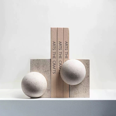 Graciela Natural Marble Bookends