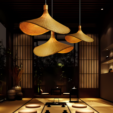 Rattan Sail Pendant Lamp