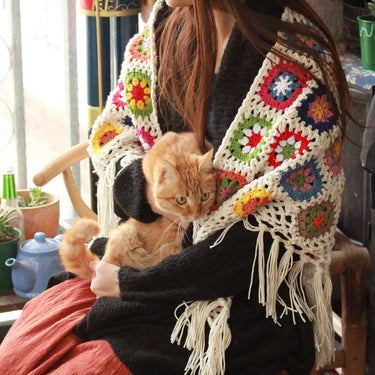 Gypsy Daisy Crochet  Shawl