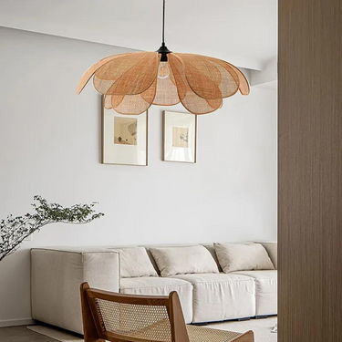 Florale Rattan Pendant