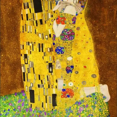 The Kiss by Gustav Kimt Wall Art