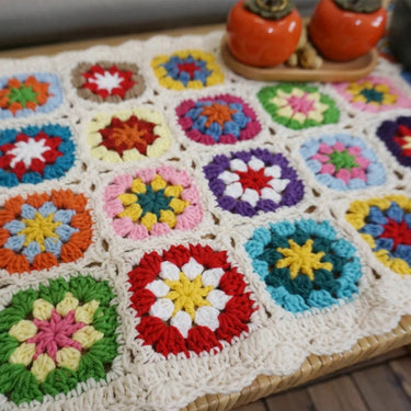 Gypsy Daisy Crochet Throw Blanket