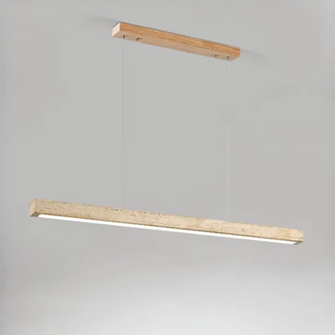 Zelinda Travertine Linear Pendant