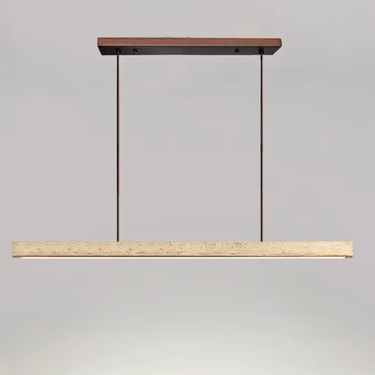 Zelinda Travertine Linear Pendant