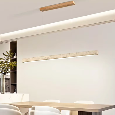Zelinda Travertine Linear Pendant