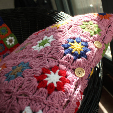 Gypsy Daisy Crochet Pillow Case