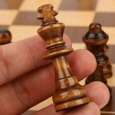 Wooden Folding Chess Set