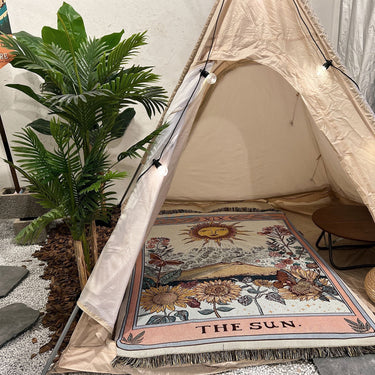 Mystic Sun Woven Throw Blanket