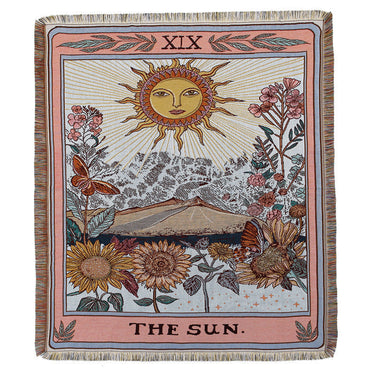 Mystic Sun Woven Throw Blanket