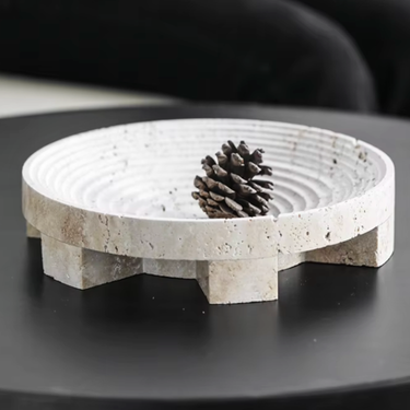 Gracia Travertine Decorative Tray