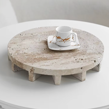 Gracia Travertine Decorative Tray