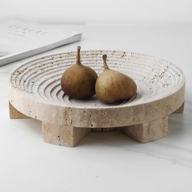 Gracia Travertine Decorative Tray