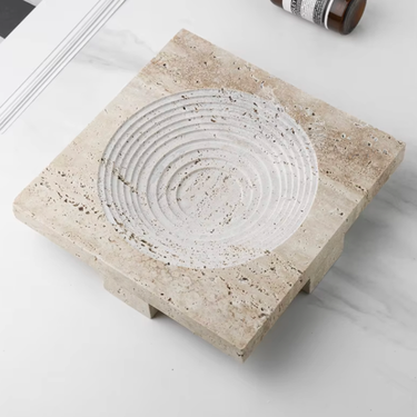Gracia Travertine Decorative Tray