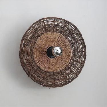 Finley Rattan Wall Lamp