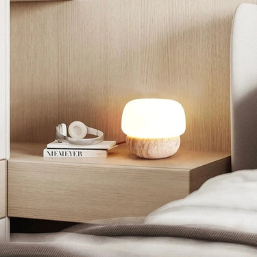 Alessandro Fungo Travertine Table Lamp