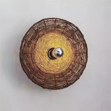 Finley Rattan Wall Lamp