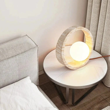 Alessandro Travertine Table Lamp