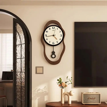 Sienna Timber Wall Clock