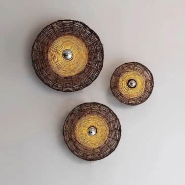 Finley Rattan Wall Lamp