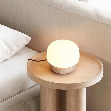 Alessandro Fungo Travertine Table Lamp