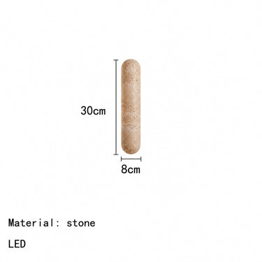 Fidela Travertine Wall Light