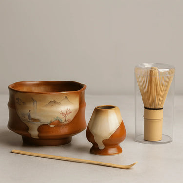 Tsuki Matcha Set– 4pcs Ceramic Tea Set